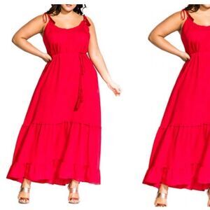 City Chic Endless Summer Maxi Dress Size M/18